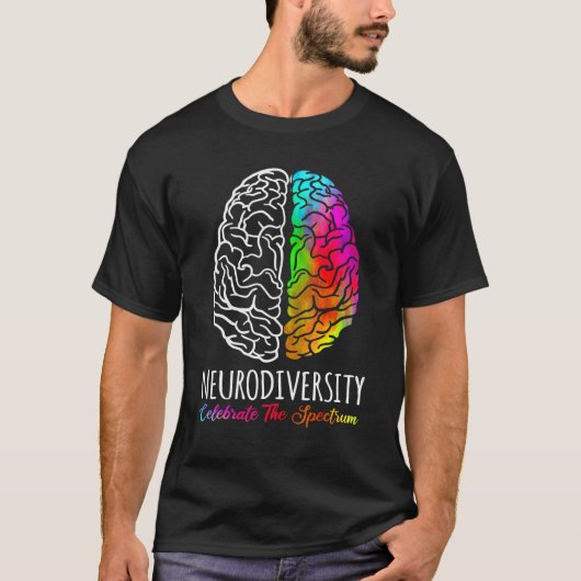Die Neurovielfalt feiert die Autismus-Spektrumgehi T-Shirt (Vorderseite)