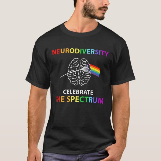 Die Neurovielfalt feiert die spektrum-Autistik T-Shirt (Vorderseite)