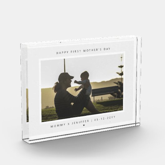 Die Neuzeit der Minimalistischen Muttersprache Fotoblock (Links)