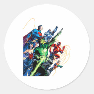 Die New 52 Cover 1 3. Druck _1  Runder Aufkleber