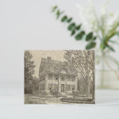 Die New England Mansion Postcard Postkarte (Stehend Vorderseite)