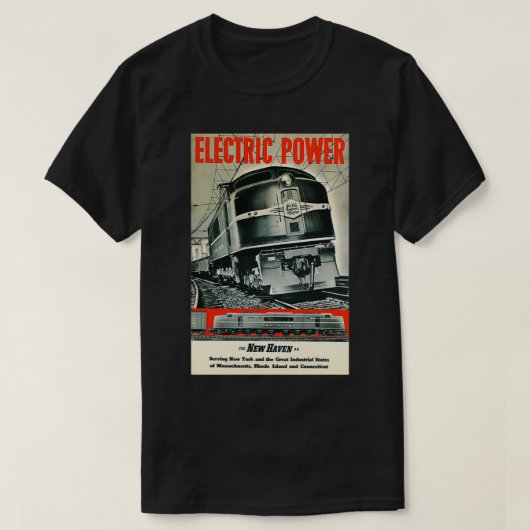 Die New Haven Bahn T-Shirt (Design vorne)