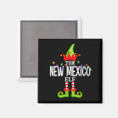 Die New Mexico Elf Weihnachts-Pyjamas Magnet (Vorderseite/Rückseite)