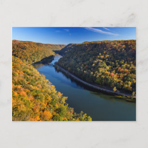 Die New River Gorge im Hawks Nest State Park Postkarte
