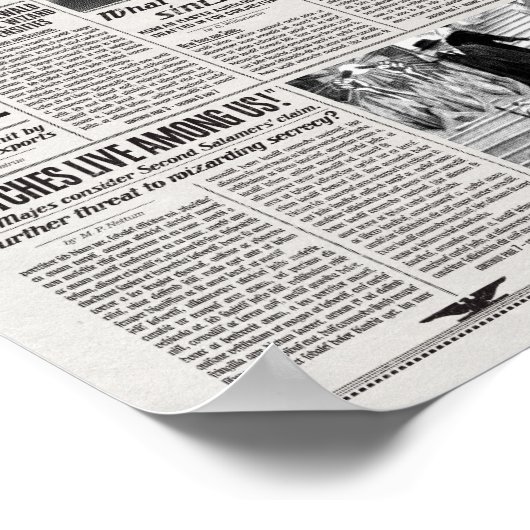 Die New York Ghost-Zeitung Poster (Ecke)