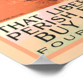 Die New Yorker Freiheitsstatue darf keine Anleihen Poster (Ecke)