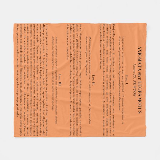 Die Newton'schen Gesetze der Fleece werfen eine Me (Vorderseite (Horizontal))