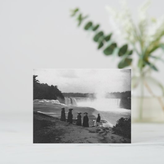 Die Niagarafälle ~ 1853 Postkarte (Stehend Vorderseite)