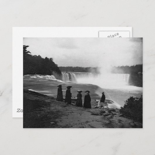 Die Niagarafälle ~ 1853 Postkarte (Vorne/Hinten)