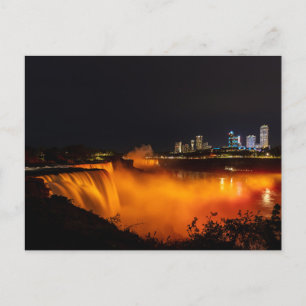 Die Niagarafälle zwischen Kanada und USA Postkarte