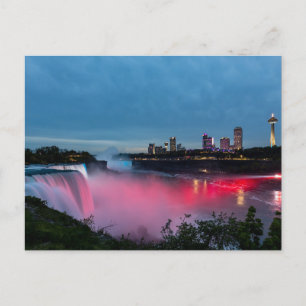 Die Niagarafälle zwischen Kanada und USA Postkarte