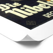 Die Nibelungen Opera 1924 Film Poster (Ecke)