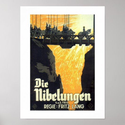 Die Nibelungen Opera 1924 Film Poster (Vorne)