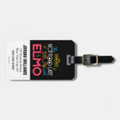 Die nicht allzu späte Show mit Elmo Gepäckanhänger (Vorderseite horizontal)