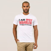 Die nicht mit Behinderung T der Männer T-Shirt (Vorne ganz)