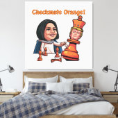 Die Niederlage des orangen Königs Leinwanddruck (Insitu (Schlafzimmer))