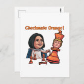 Die Niederlage des orangen Königs Postkarte (Vorne/Hinten)