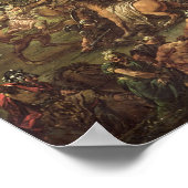 Die Niederlage Porus durch Alexander den Großen Poster (Ecke)