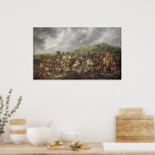 Die Niederlage Porus durch Alexander den Großen Poster (Küche)