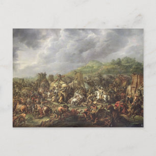 Die Niederlage Porus durch Alexander den Großen Postkarte