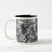 Die Niederlage und die Verwirrung der Jansenists Zweifarbige Tasse (Links)