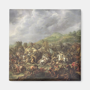 Die Niederlage von Porus durch Alexander der Groß Magnet