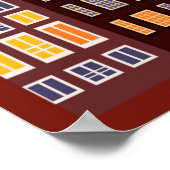 Die Niederlande bei Nacht Poster (Ecke)