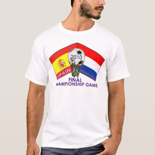 Die Niederlande gegen Spanienfußball-T - Shirt