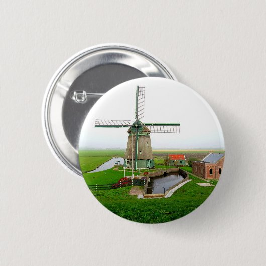 Die Niederlande landschaftliche Landschaft mit Win Button (Vorne & Hinten)
