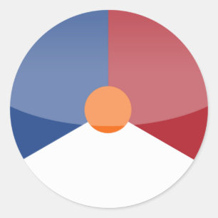 die Niederlande Runder Aufkleber