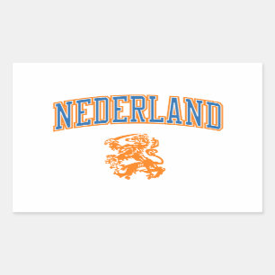 Die Niederlande + Wappen Rechteckiger Aufkleber