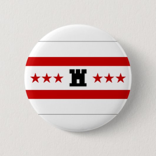 Die niederländische Drenthe-Flagge Button (Vorderseite)