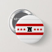 Die niederländische Drenthe-Flagge Button (Vorne & Hinten)