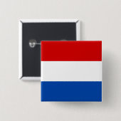 Die niederländische Flagge Button (Vorne & Hinten)