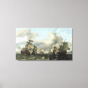 Die niederländische Flotte der Indien-Firma, 1675 Leinwanddruck