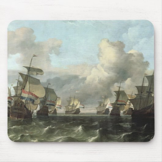 Die niederländische Flotte der Indien-Firma, 1675 Mousepad (Vorne)