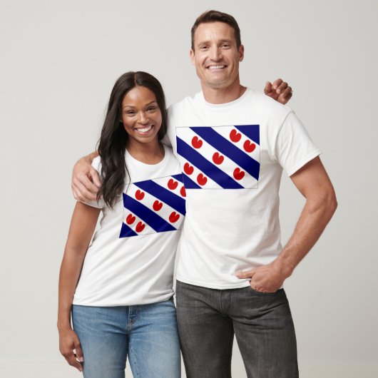 Die niederländische Friesland-Flagge T-Shirt (Unisex)