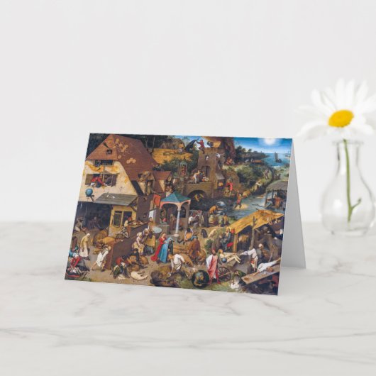 Die niederländischen Sprichwörter | Pieter Bruegel Karte (Kleine Pflanze)