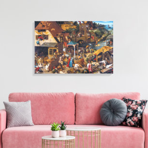 Die niederländischen Sprichwörter Pieter Bruegel Leinwanddruck