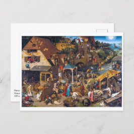 Die niederländischen Sprichwörter | Pieter Bruegel Postkarte