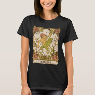 Die Niedliche Froschcottecore Nature Tarot Card T-Shirt