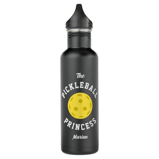 Die Niedliche Fun Typografie der Pickleball-Prinze Edelstahlflasche (Links)