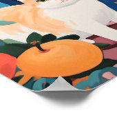 Die Niedliche Gartenkatze Poster (Ecke)