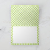 Die niedliche Girly u. personalisierte Erdbeere Dankeskarte (Innenseite)