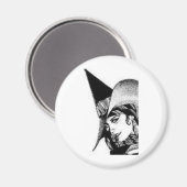 Die Niedliche Hexe Magnet (Vorderseite/Rückseite)
