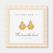 Die Niedliche Hochzeitsankündigung wurde von uns z Magnet (Vorne)