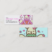 die niedliche Institutkarte Mini Visitenkarte (Vorne/Hinten)