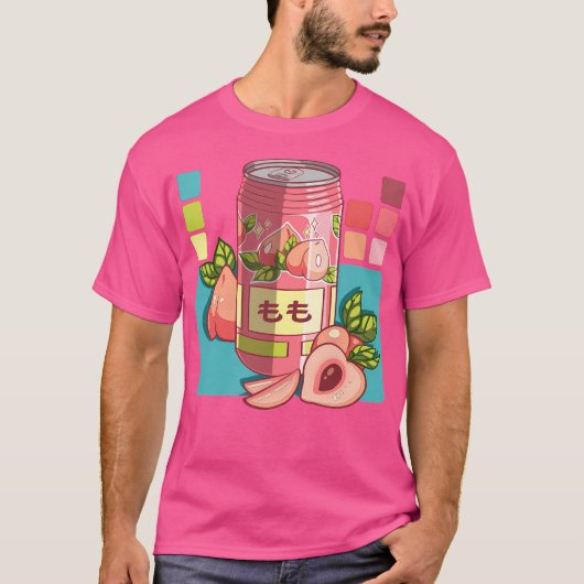 Die Niedliche japanische Pfirsichdose T-Shirt (Vorderseite)