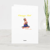 Die niedliche Karte Retro Pinupvalentines für (Rückseite)