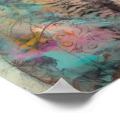 Die Niedliche Katze Poster (Ecke)